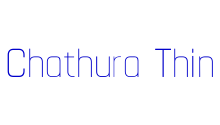 Chathura Thin fonte